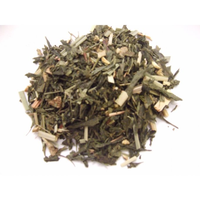 Thé vert citron gingembre menthe bio