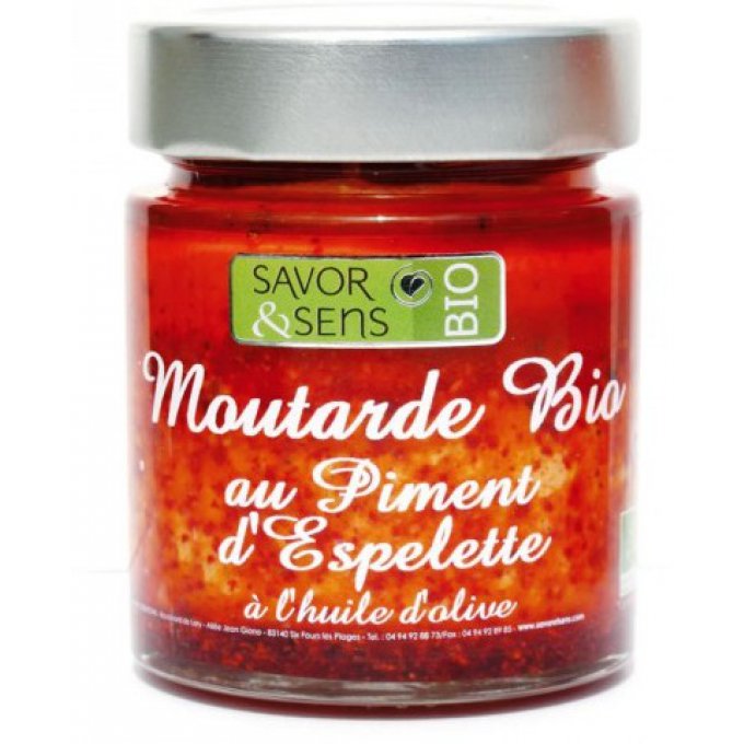 Moutarde bio au piment d'Espelette