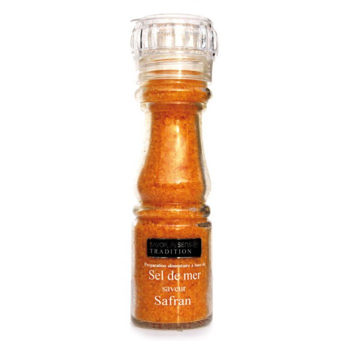 Moulin de sel de mer saveur safran
