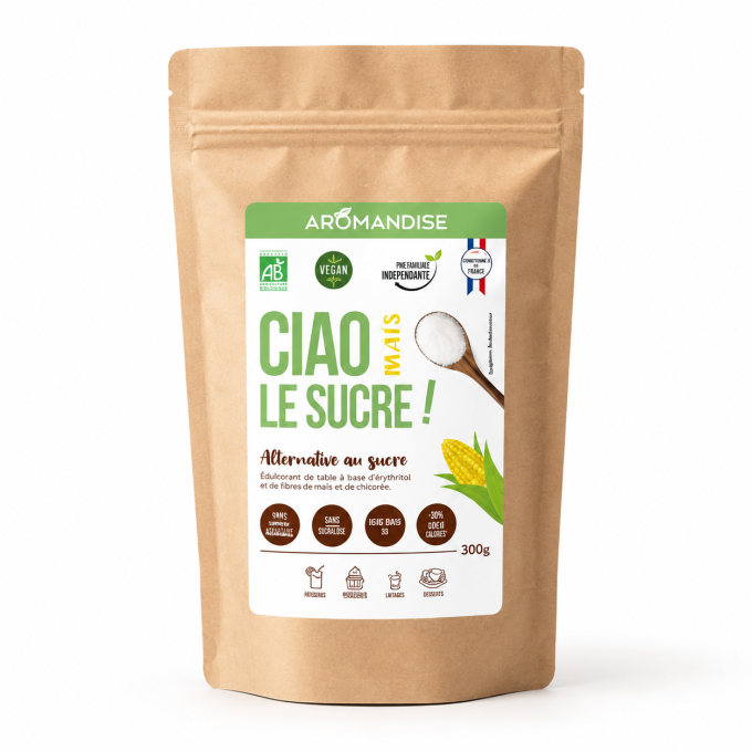 Ciao le Sucre bio érythritol maïs Aromandise