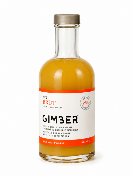 GIMBER N°2 BRUT Bio 250 ml | Concentré de Gingembre, Yuzu & Thym Citron