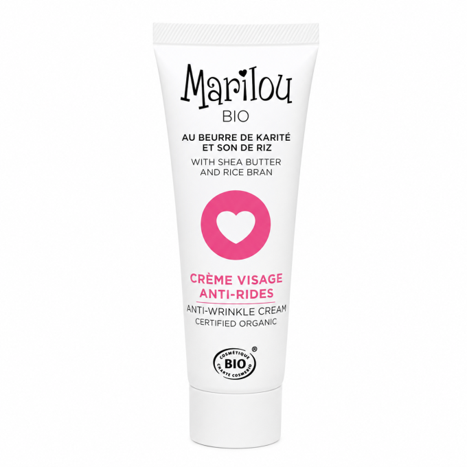Crème Visage Anti-Rides Bio Marilou Bio 30 ml – Karité & Son de Riz
