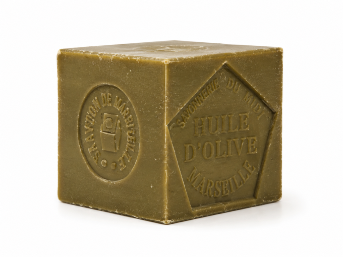 Savon de Marseille à l'huile d'olive 300 gr véritable