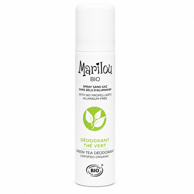 Déodorant Thé Vert Bio Marilou Bio 75 ml – Sans Aluminium & Sans Gaz