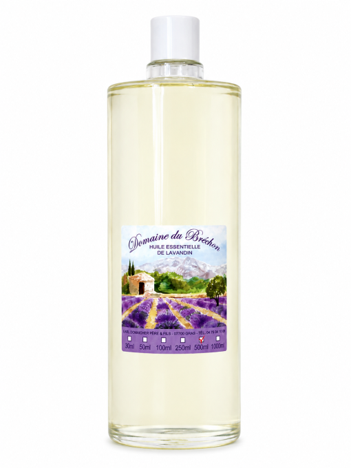Huile Essentielle de Lavandin Ardéchois 1 litre – Domaine du Bréchon