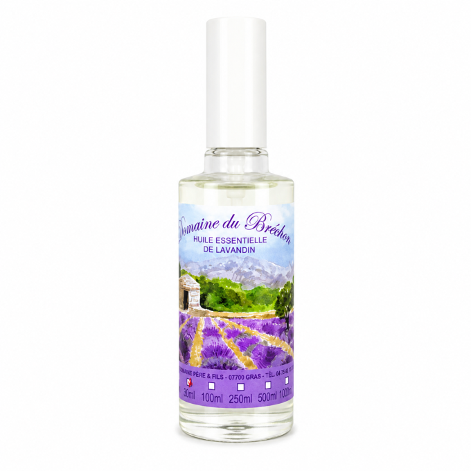 Huile Essentielle de Lavandin Ardéchois 50 ml spray – Domaine du Bréchon
