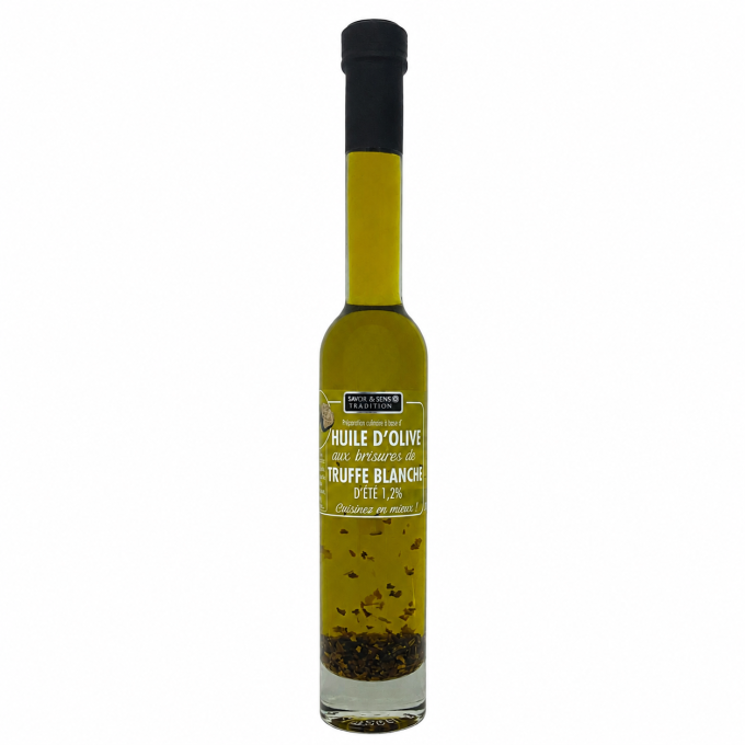 Huile d’olive aux brisures de truffe blanche Savor & Sens 20cl