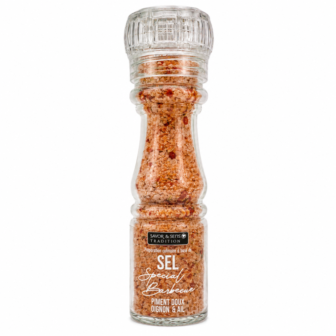 Moulin sel spécial barbecue rechargeable Savor & Sens 145g