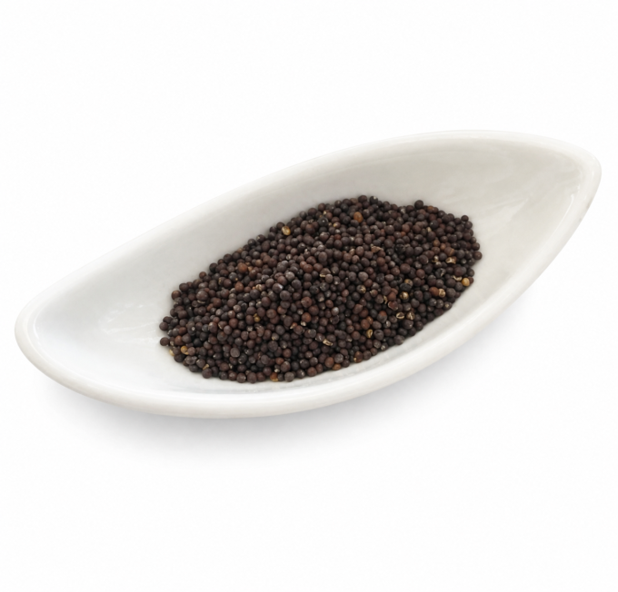 Graines de moutarde noire bio – épice entière pour cuisine