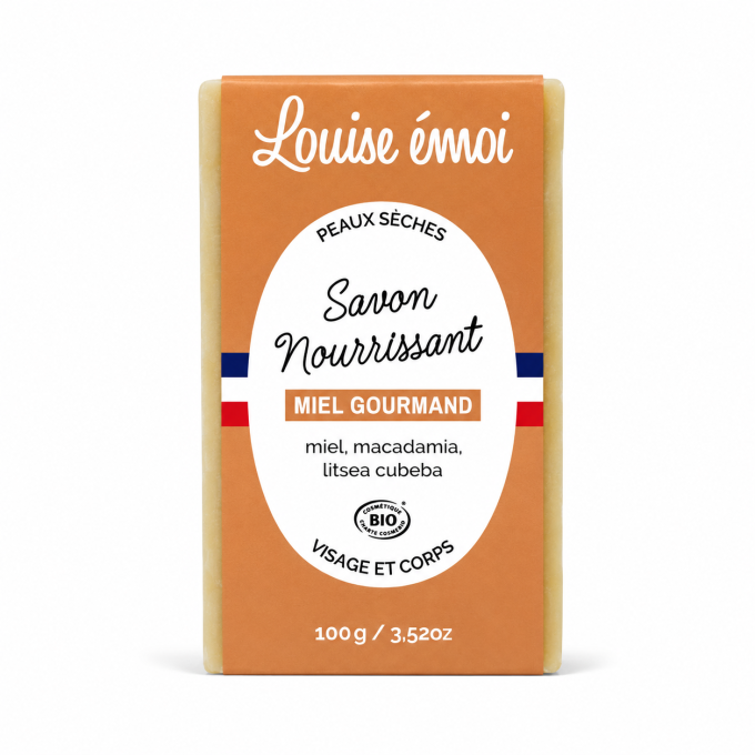 Savon Nourrissant Bio Miel Gourmand Louise Émoi 100 g – Miel et Macadamia