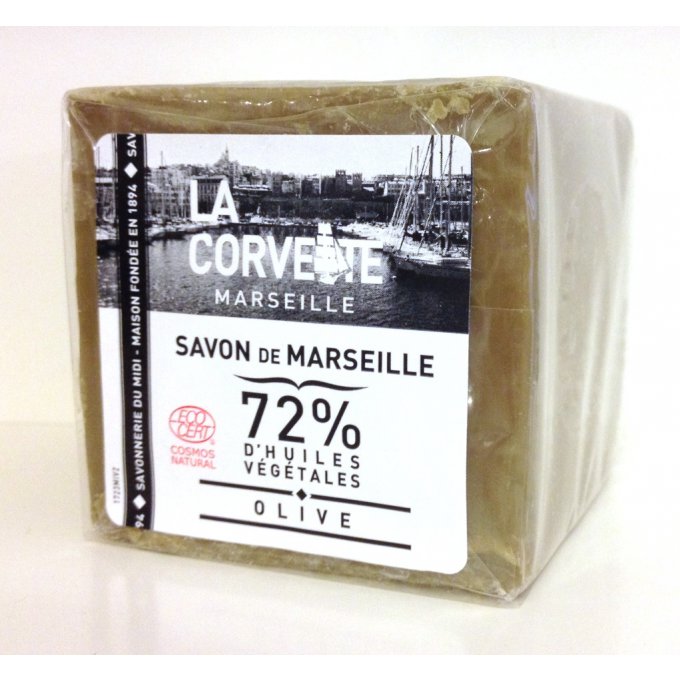 Savon de Marseille à l'huile d'olive 300 gr véritable