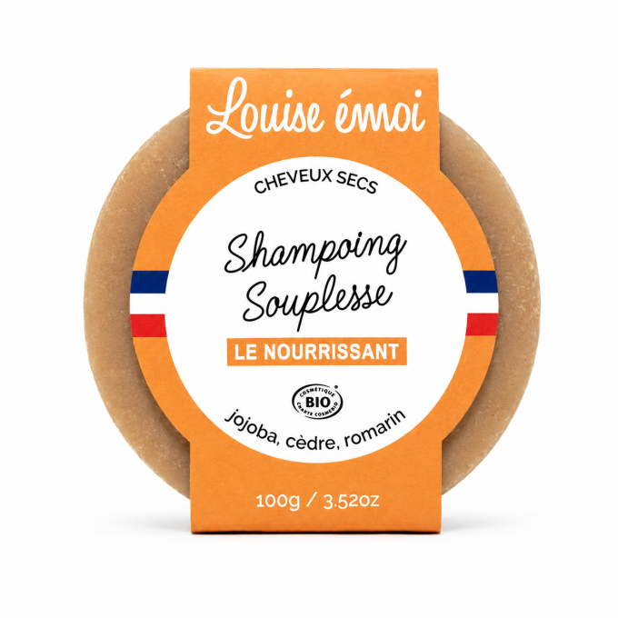 Shampoing Solide Bio Le Nourrissant Louise Émoi 100 g – Cheveux Secs
