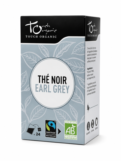 Thé Noir Earl Grey Bio Touch'Organic – 24 sachets