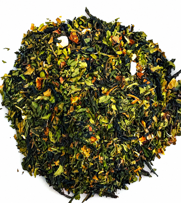 Thé Vert Évasion Bio – Thé vert menthe, mangue & agrumes