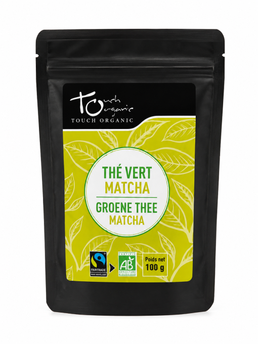 Thé Matcha Bio Touch'Organic 100 g – Thé vert en poudre bio