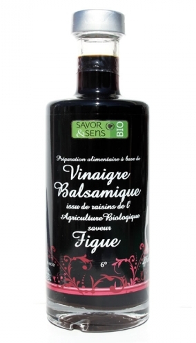 Vinaigre balsamique bio saveur figue 