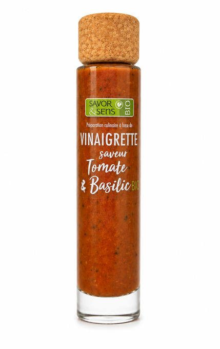 Vinaigrette bio tomate basilic Savor & Sens 240g